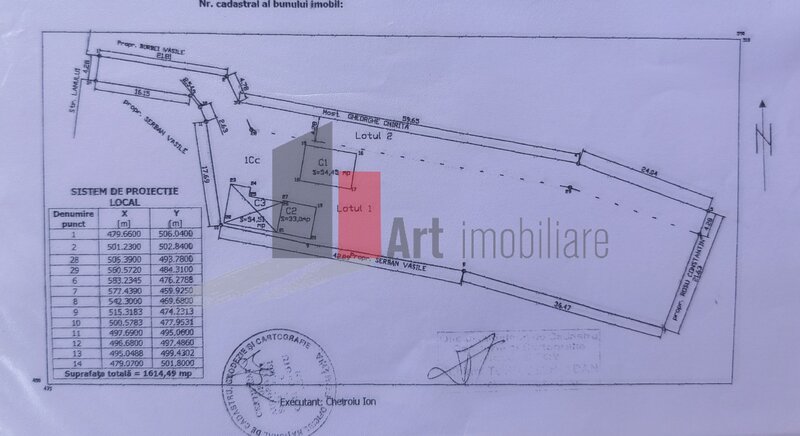 Manolache, casa curte cu teren 1600 mp.